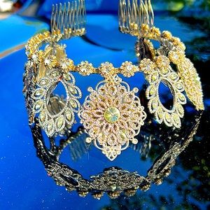 Crystals Wedding Crown silver Tiara for bride women tiara crown